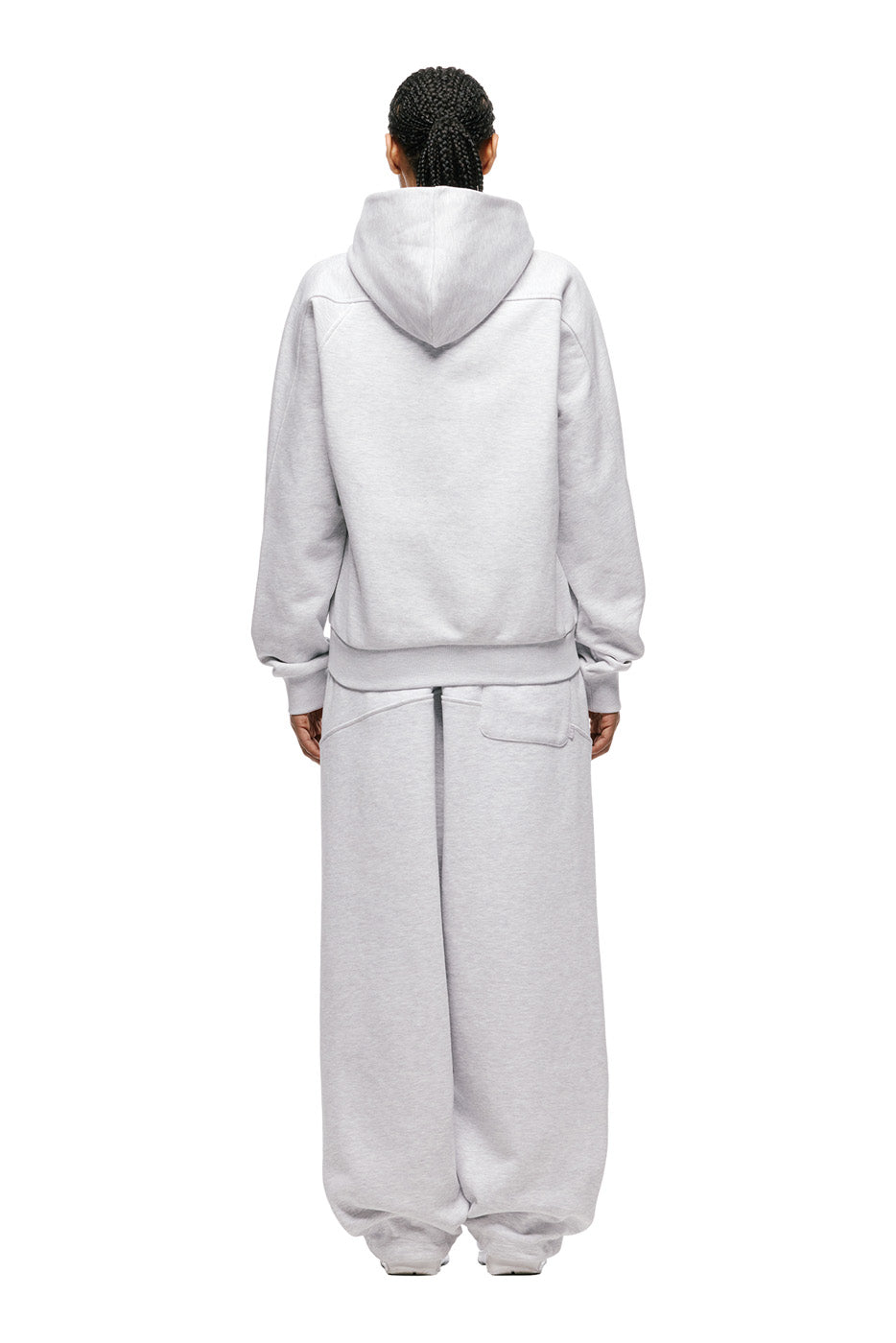 LIL CALM HOODIE HELLGRAU MELIERT