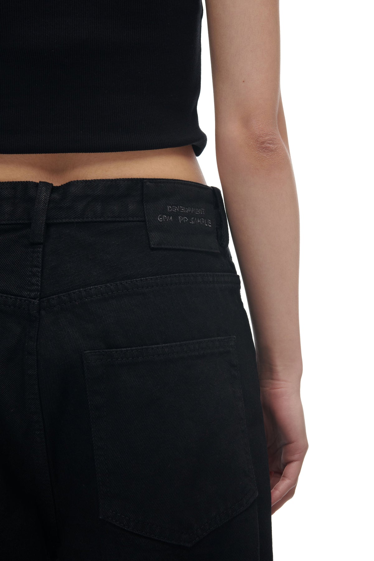 GEWACHSTER DENIM SCHWARZ