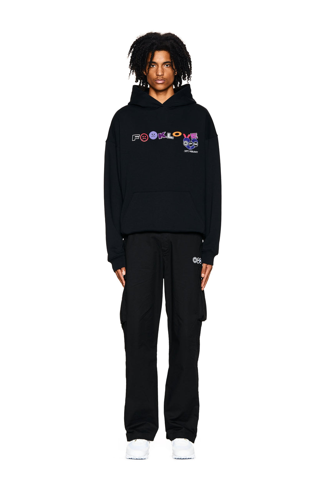 FUCK LOVE HOODIE SCHWARZ