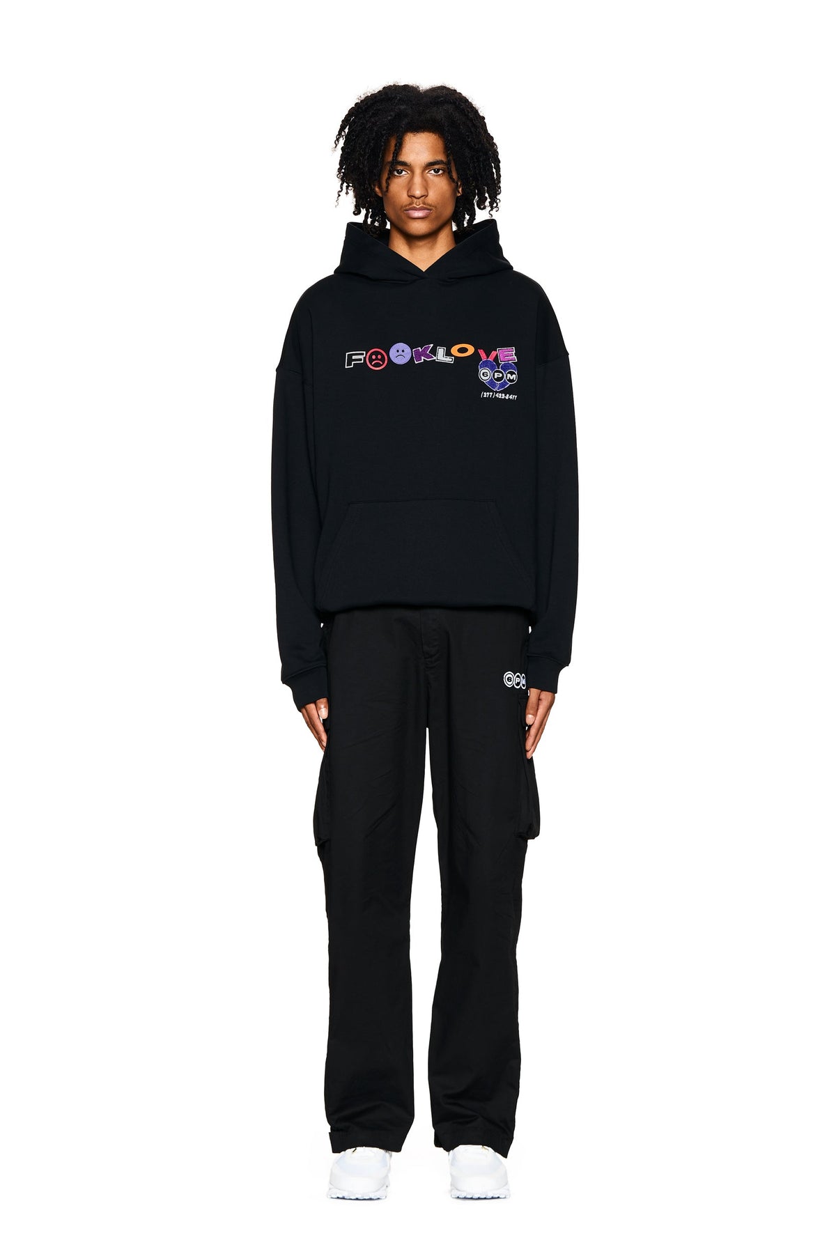FUCK LOVE HOODIE SCHWARZ