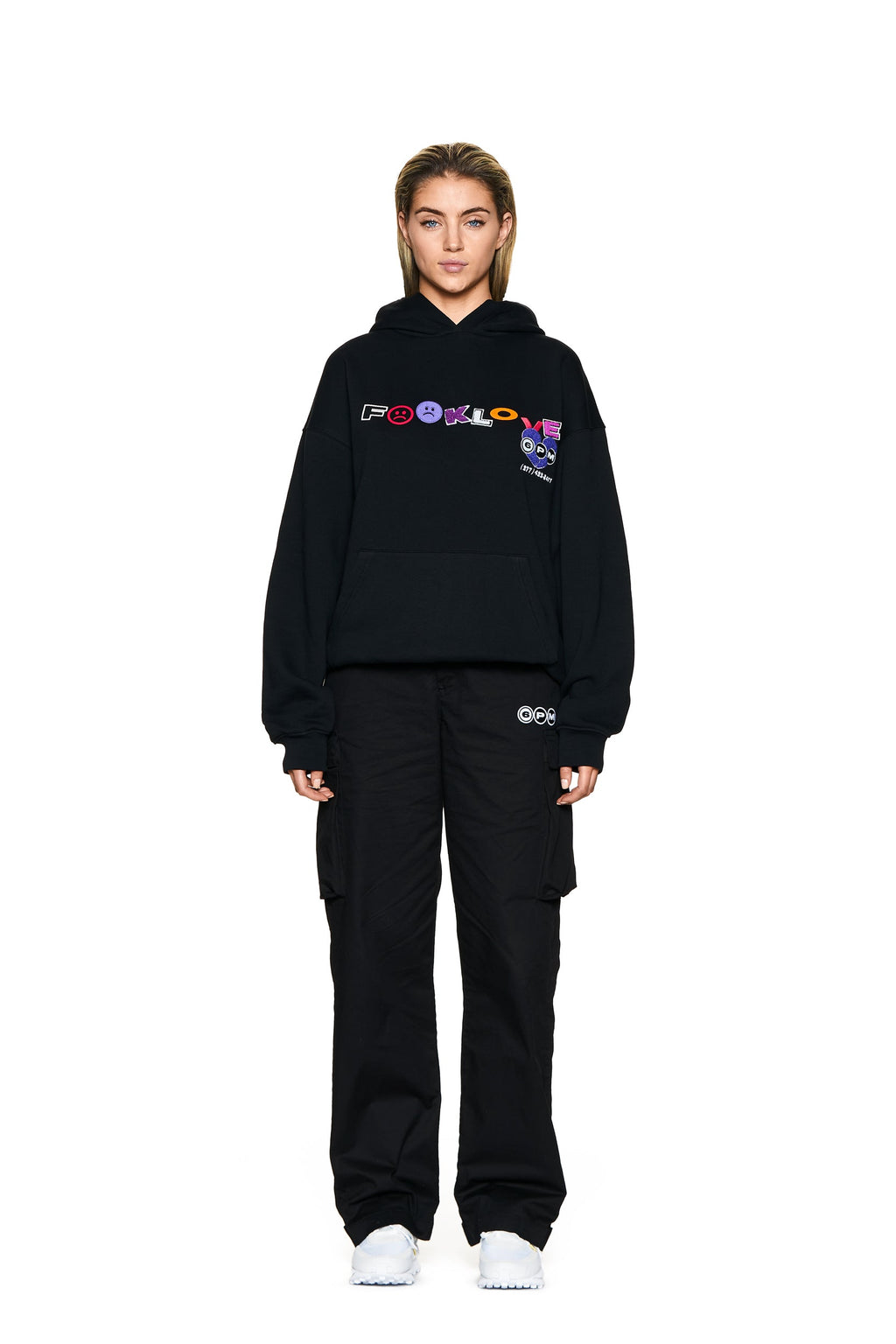 FUCK LOVE HOODIE SCHWARZ
