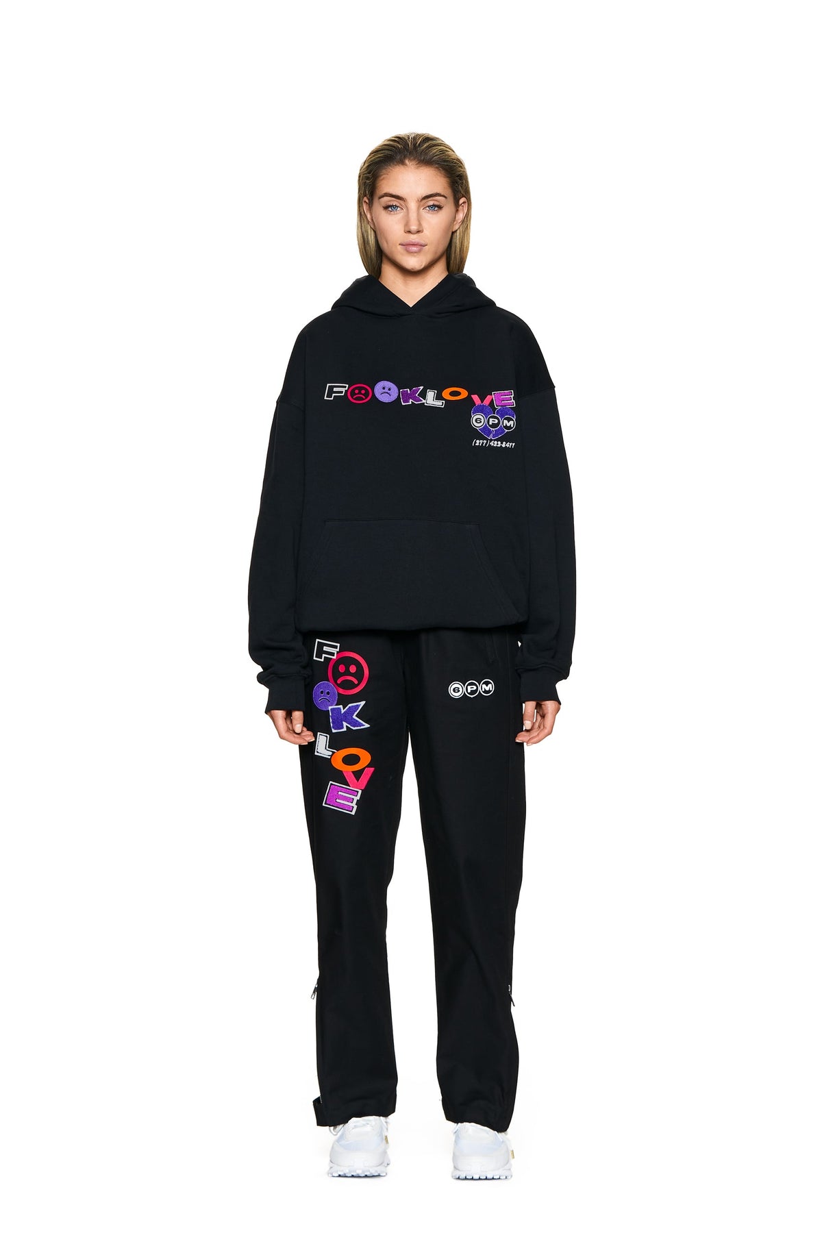 FUCK LOVE JOGGINGHOSE SCHWARZ
