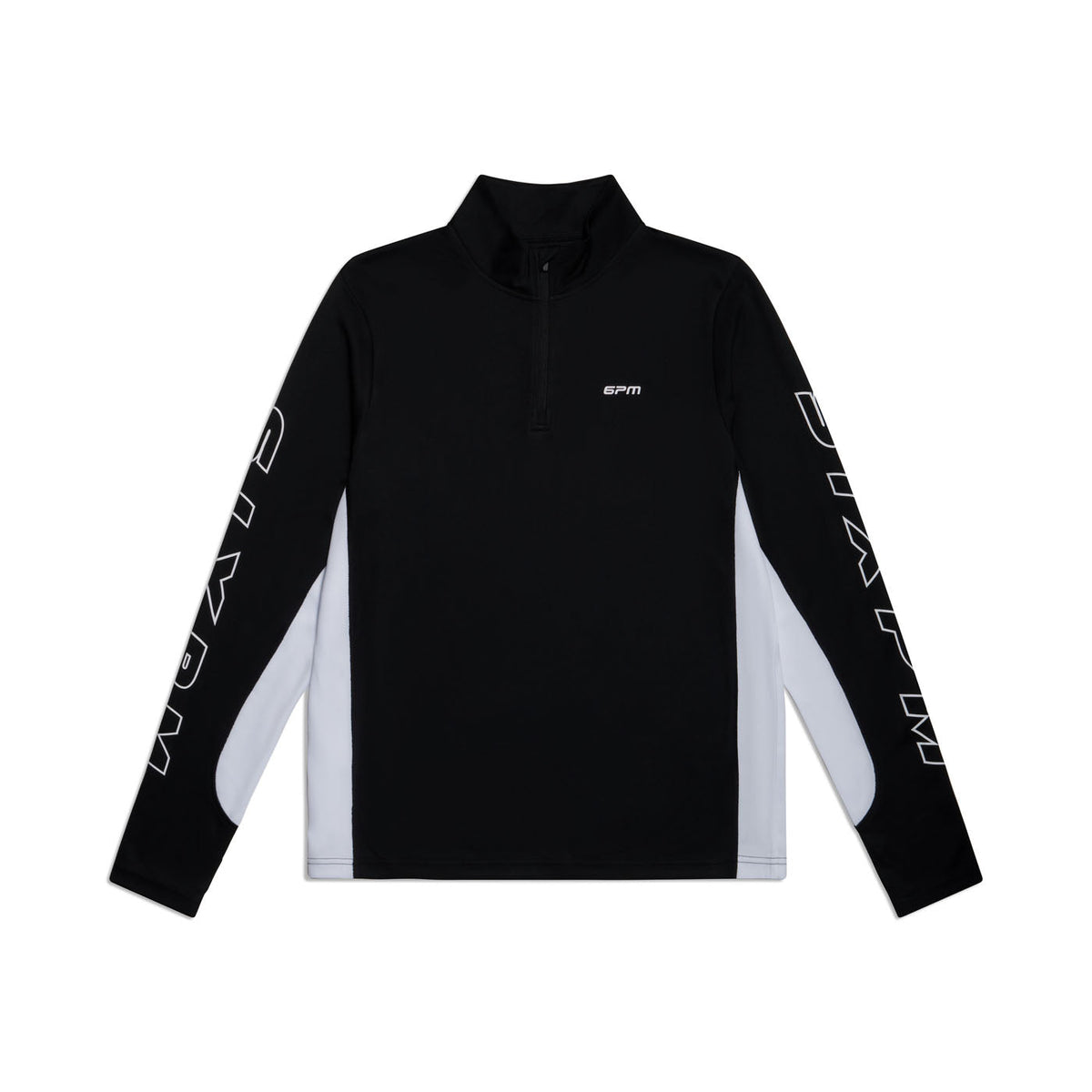 6PM SPORTS HALF-ZIP SCHWARZ