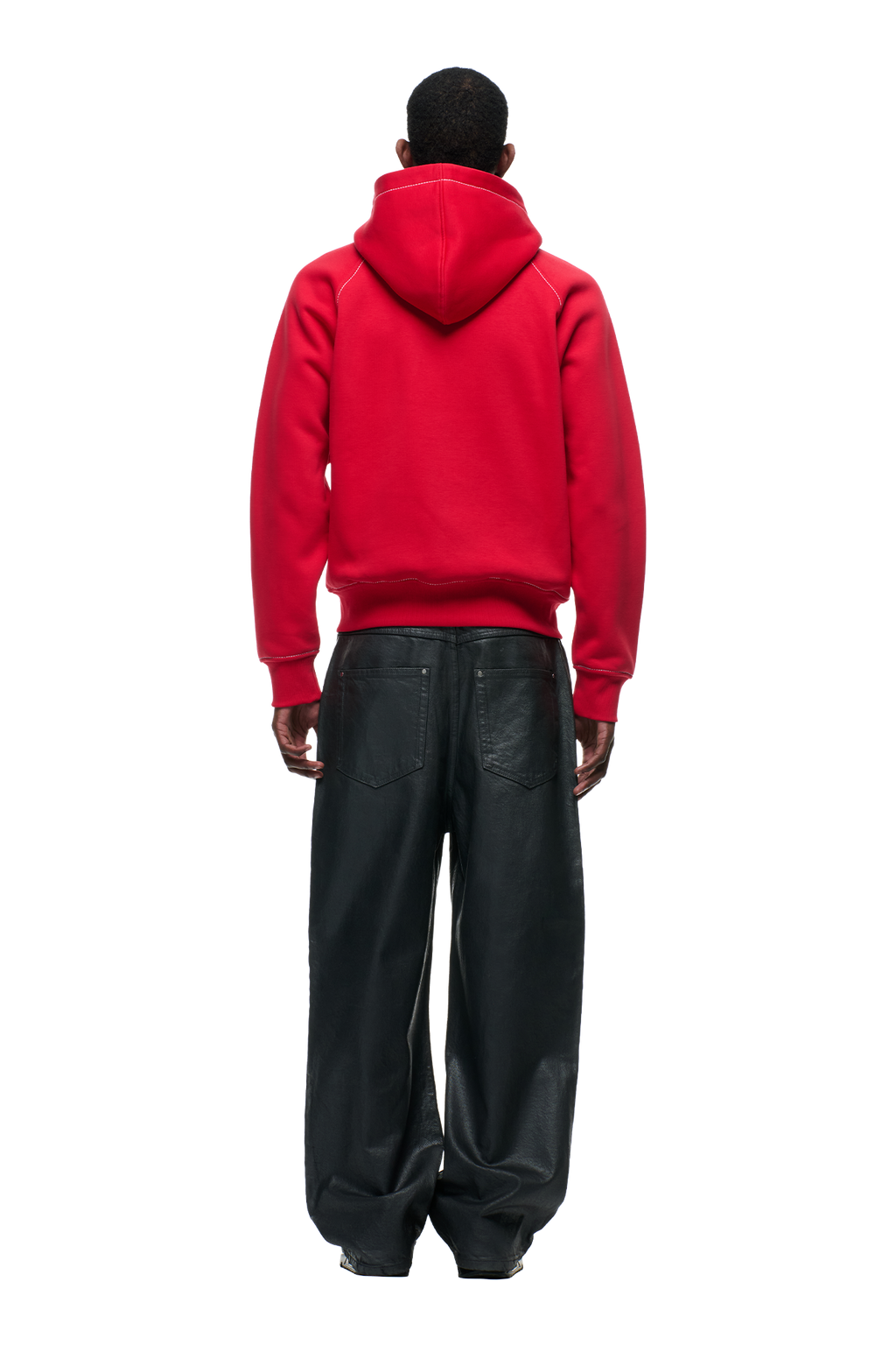 WORDMARK ZIPPER-HOODIE TOMATENROT