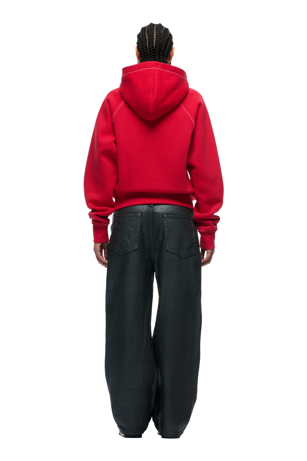 WORDMARK ZIPPER-HOODIE TOMATENROT