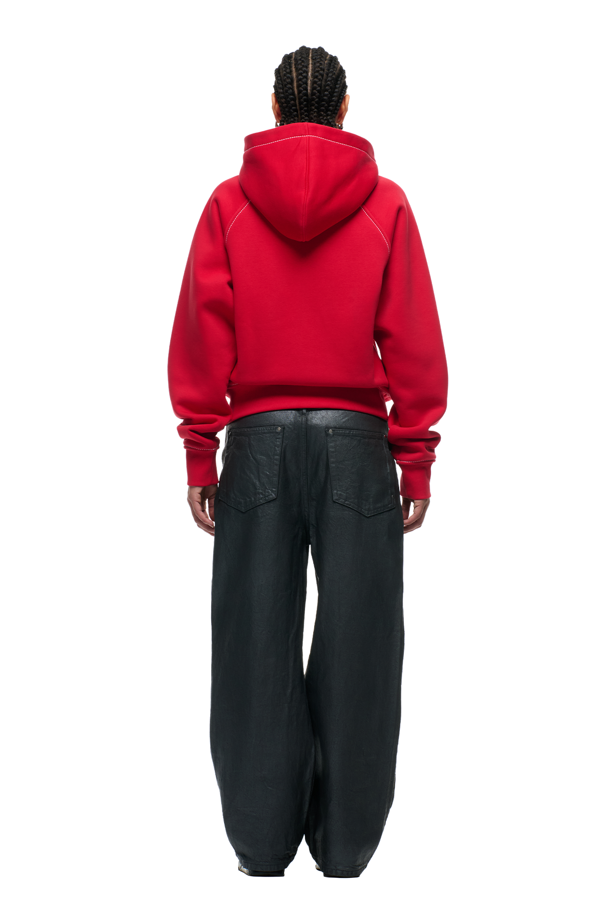 WORDMARK ZIPPER-HOODIE TOMATENROT