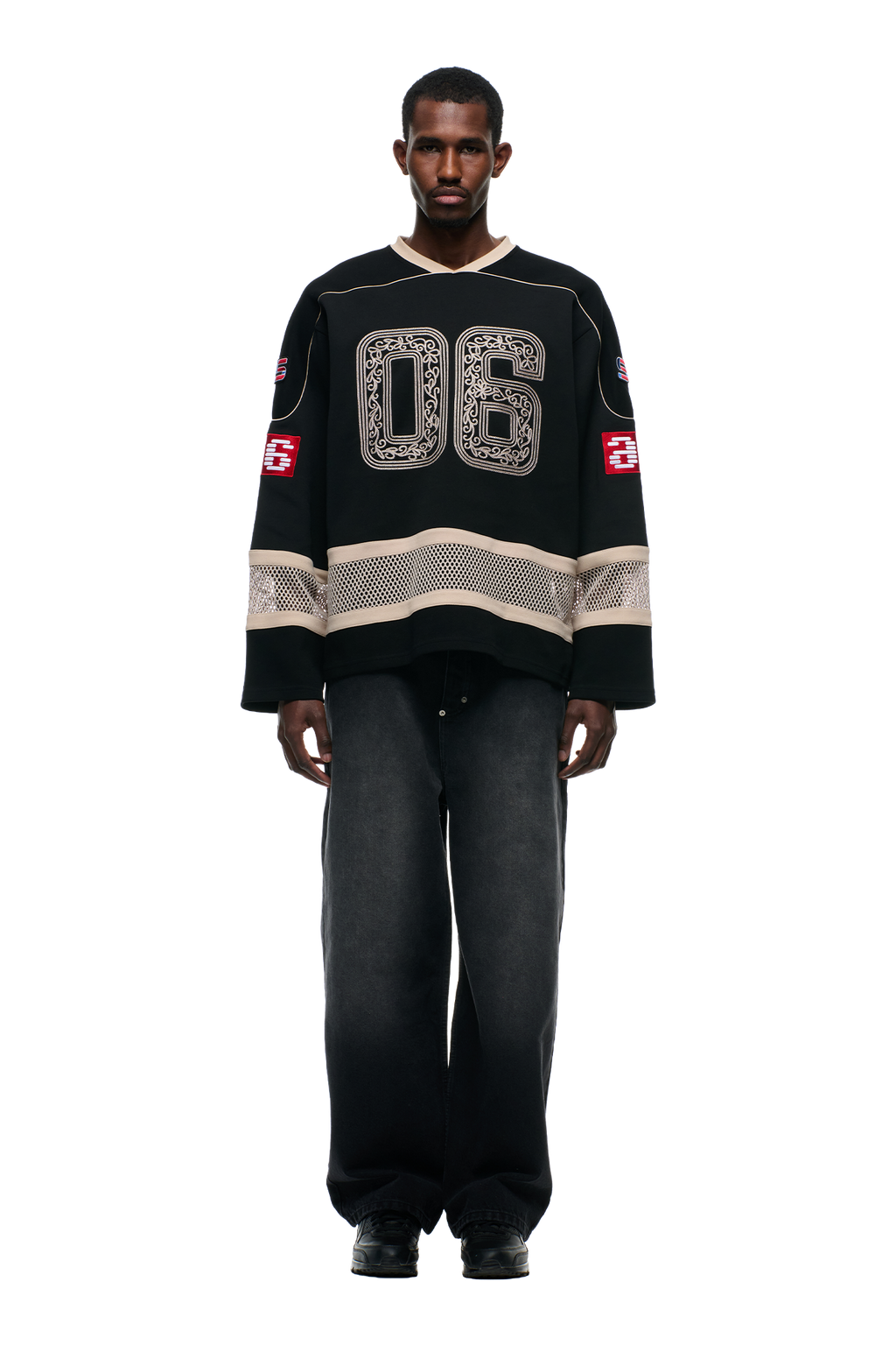 ORNAMENT HOCKEY JERSEY BLACK