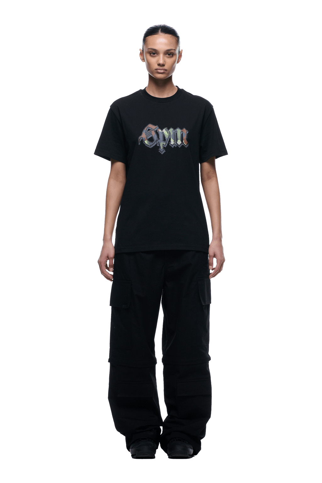 OLD ENGLISH CAMO T-SHIRT SCHWARZ