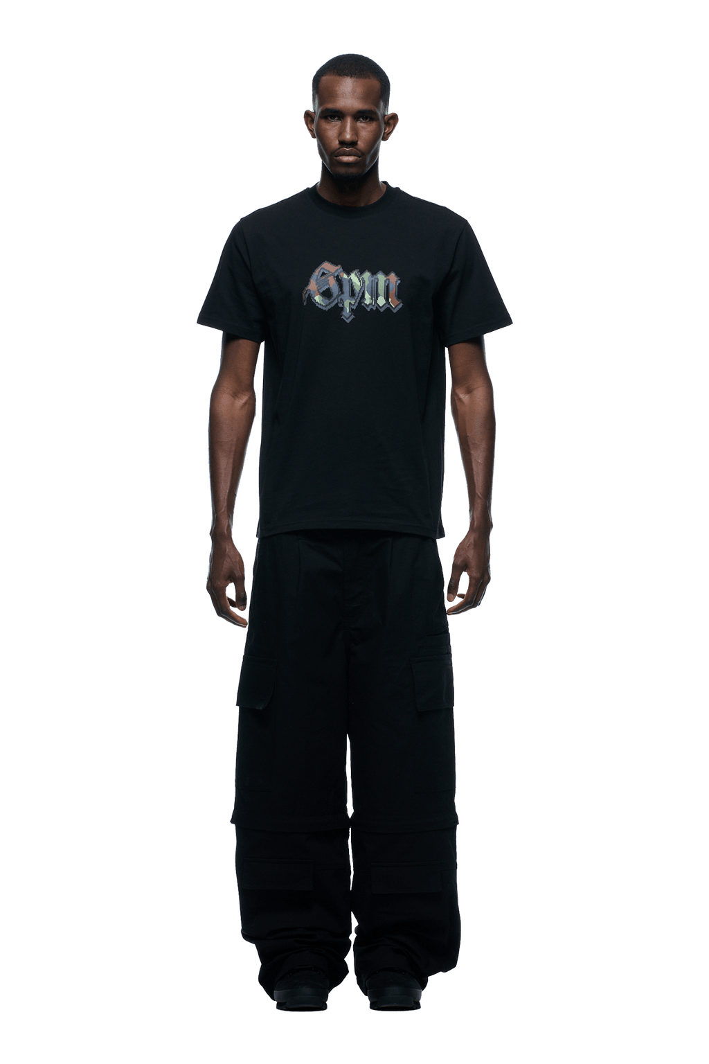 OLD ENGLISH CAMO T-SHIRT SCHWARZ