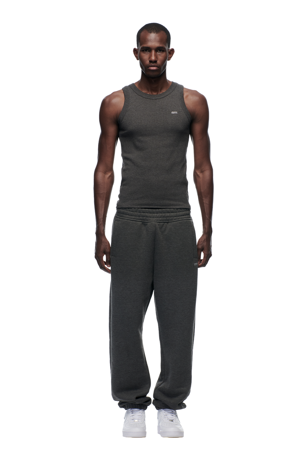 TANKTOP DUNKELGRAU MELIERT