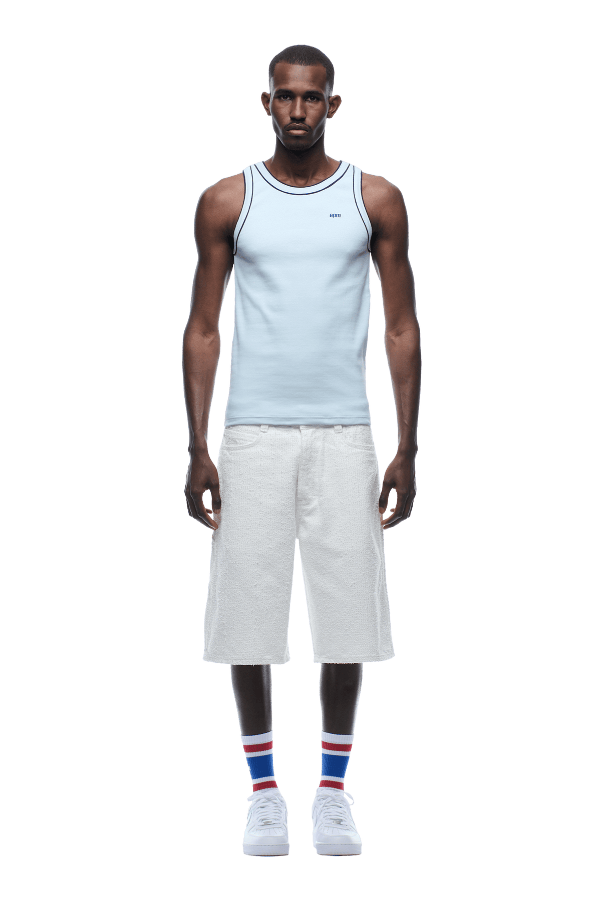 TANKTOP BABYBLAU/WEISS