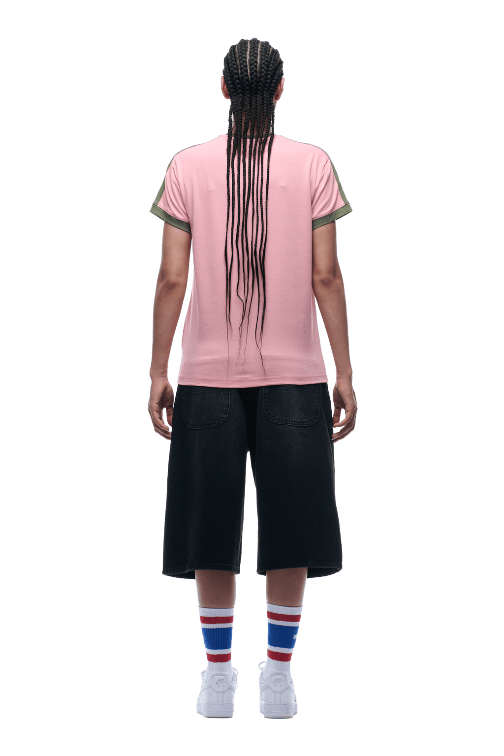 SLIM-FIT RINGER-T-SHIRT PINK