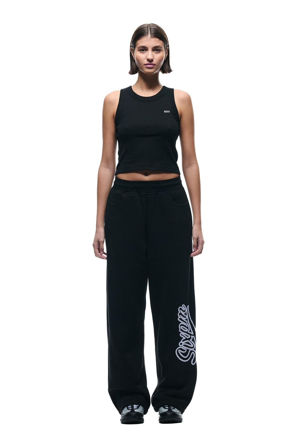 WAVE LOGO OPEN LEG SCHWARZ