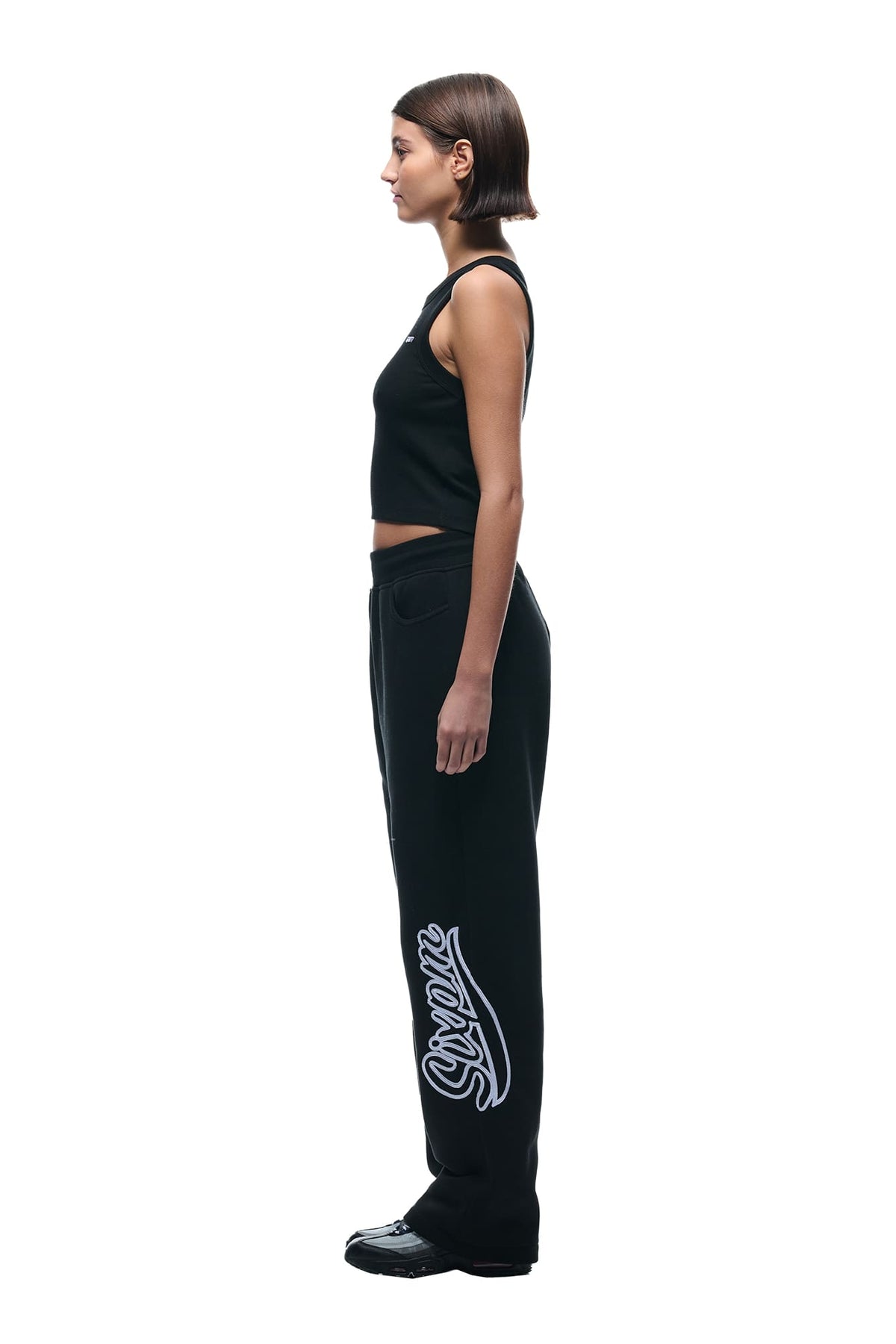 WAVE LOGO OPEN LEG SCHWARZ