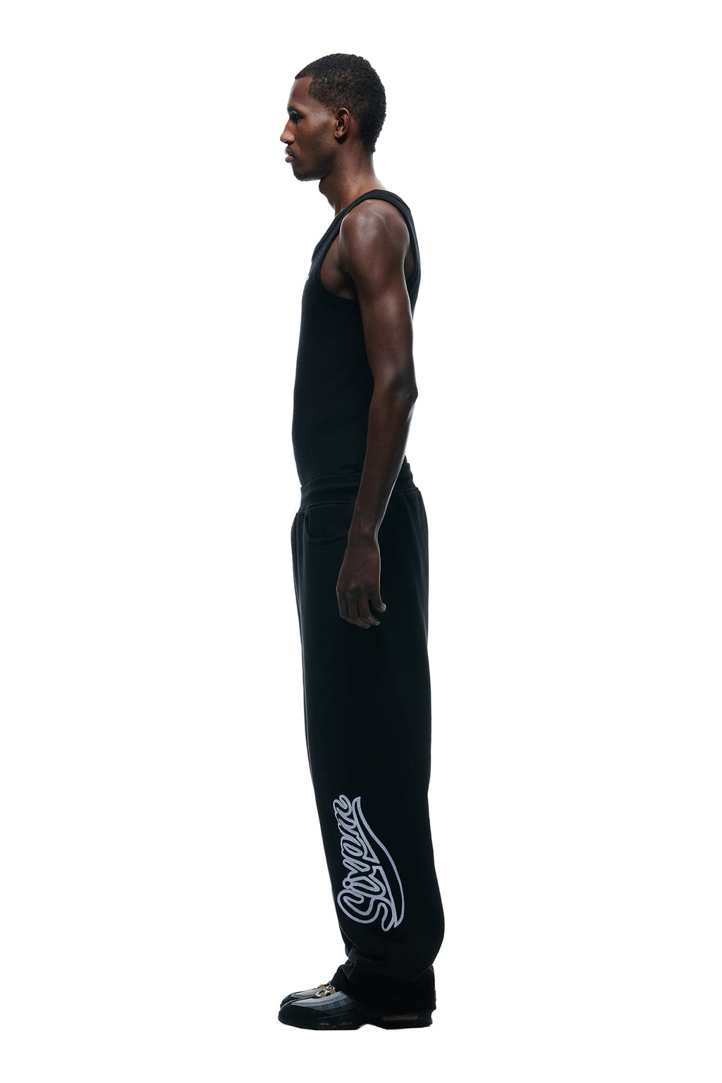 WAVE LOGO OPEN LEG SCHWARZ