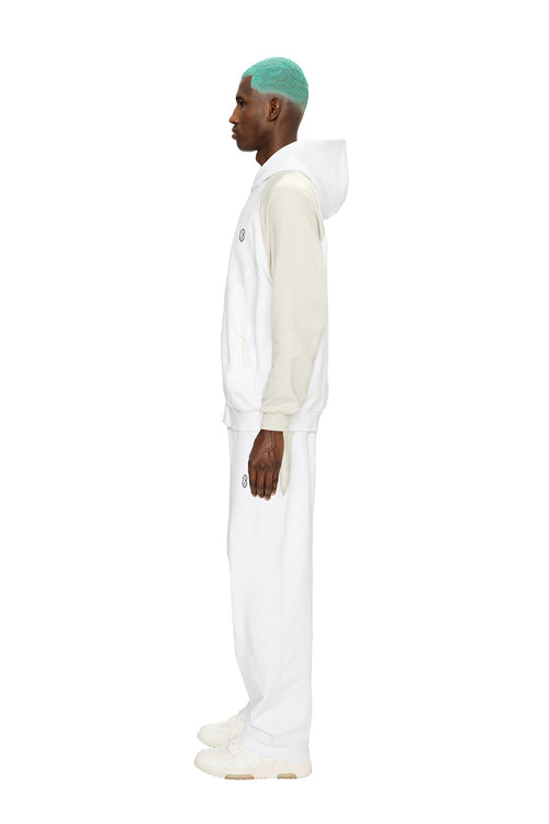 2-TONE HOODIE WEISS