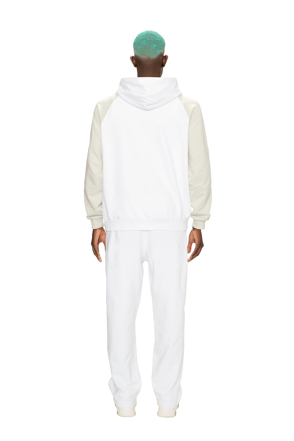2-TONE HOODIE WEISS