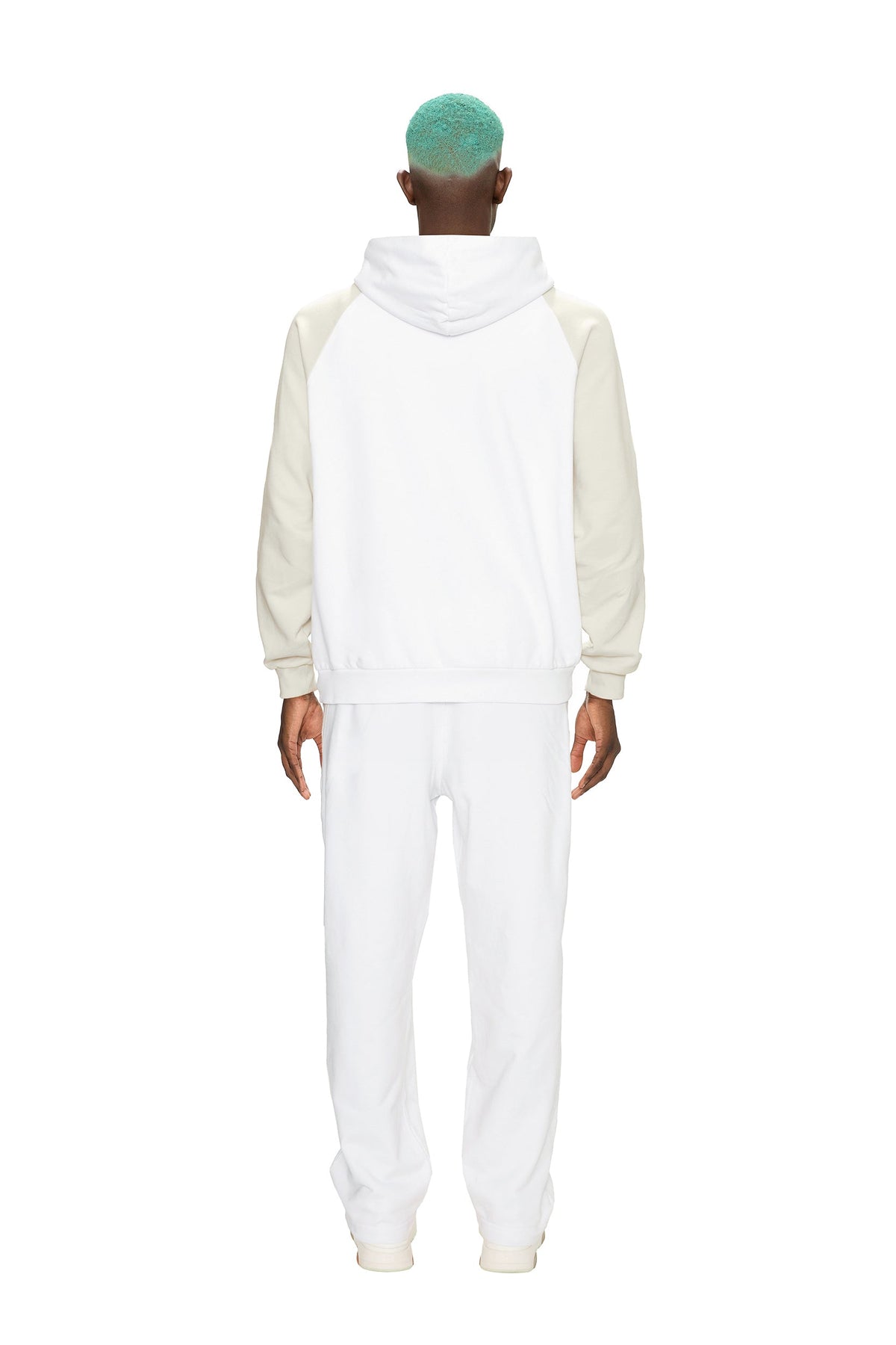 2-TONE HOODIE WEISS
