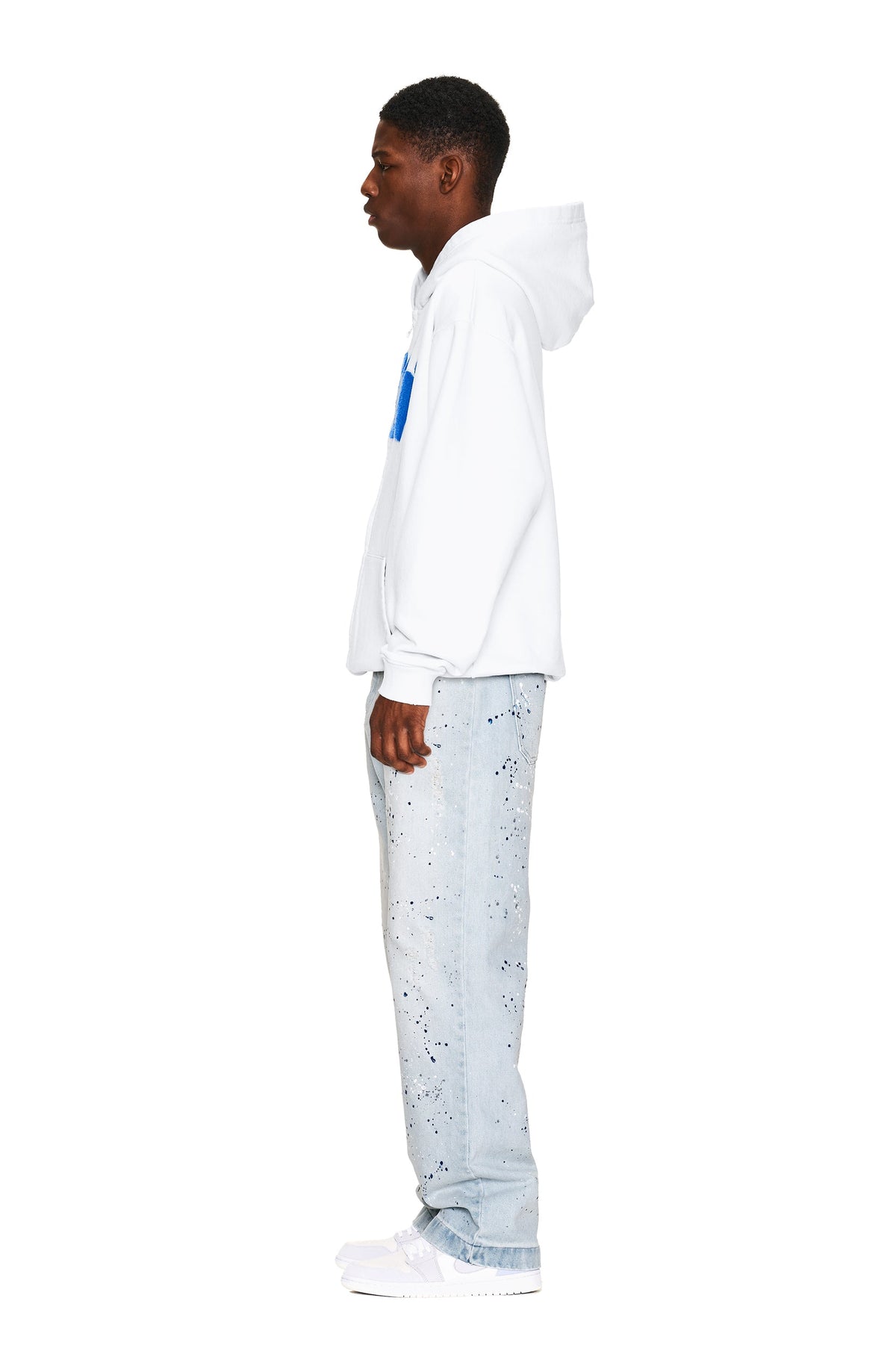 LOGO-ZIP-HOODIE WEISS