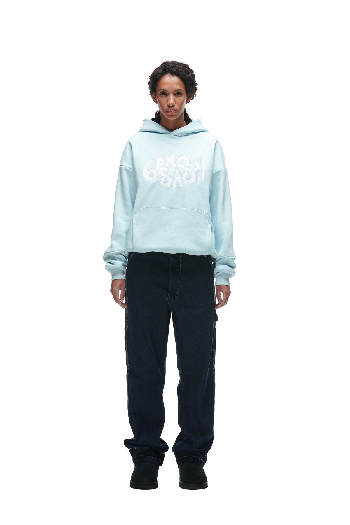 DOUBLE HOODIE ICE BLUE