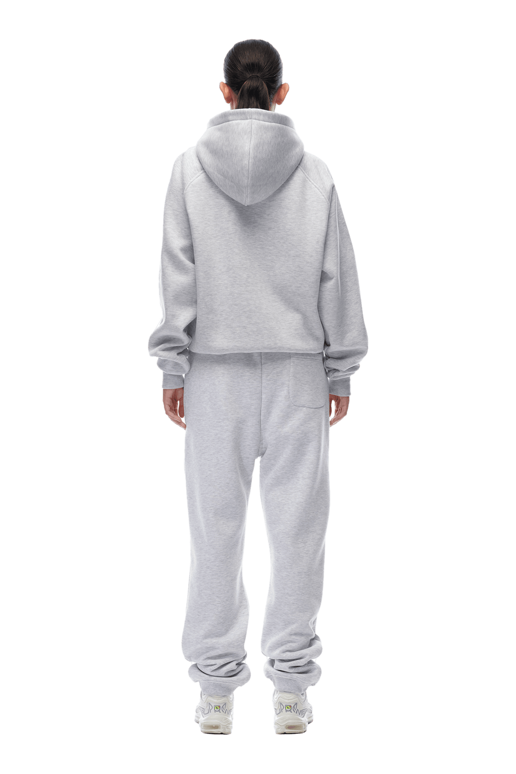 ZIP-HOODIE HELLGRAU