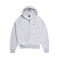 ZIP-HOODIE HELLGRAU