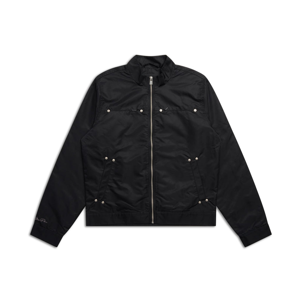 SCHLANKE NYLONJACKE SCHWARZ
