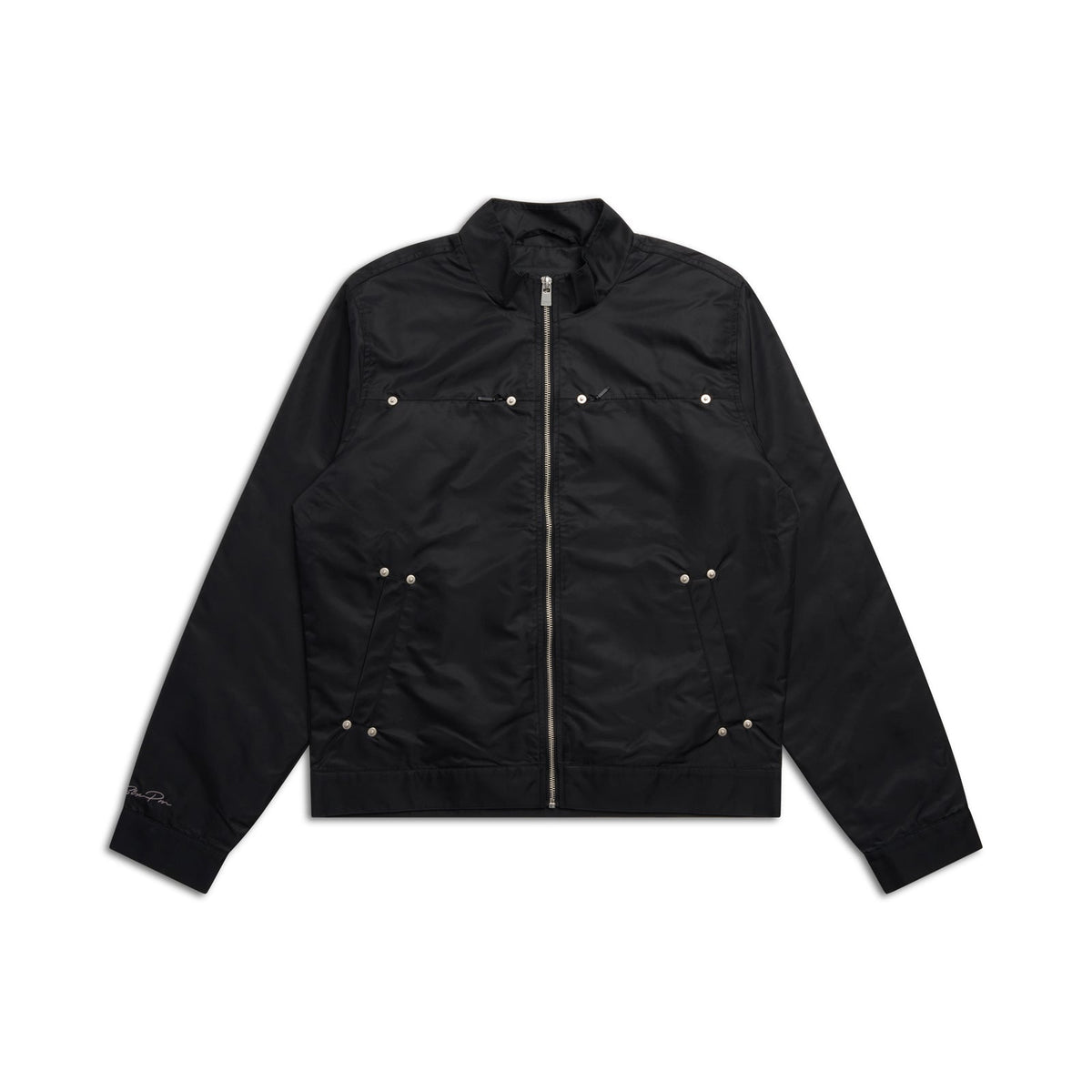 SCHLANKE NYLONJACKE SCHWARZ