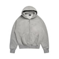 ZIP HOODIE GREY MELANGE