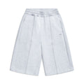 6PM+ LANGE SHORTS HELLGRAU MELIERT