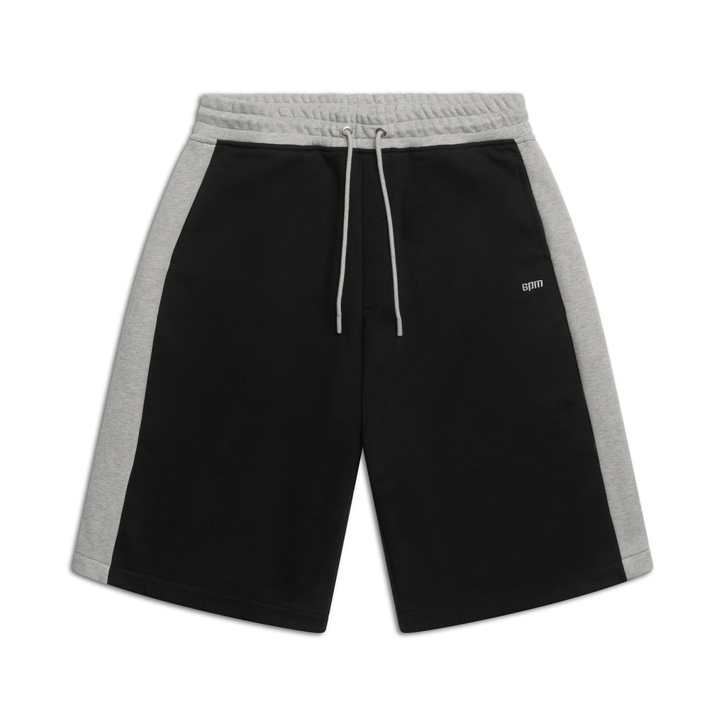 TWO TONE SWEAT SHORTS BLACK