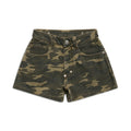 WMNS DENIM SHORTS BLACK/CAMO