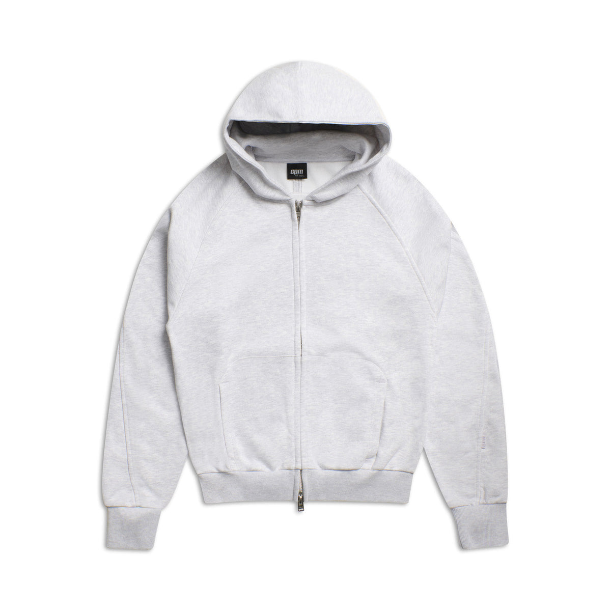 LIL CALM ZIP-HOODIE HELLGRAU MELIERT