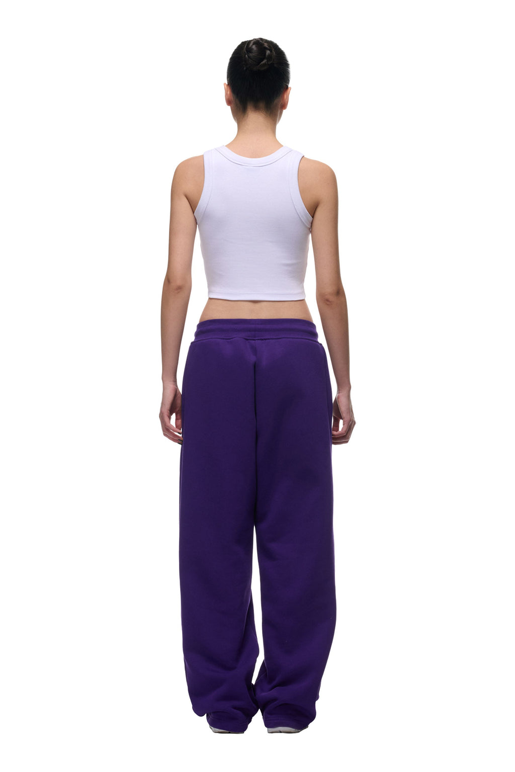 JOGGER MIT OFFENEM BEIN CYBER PURPLE