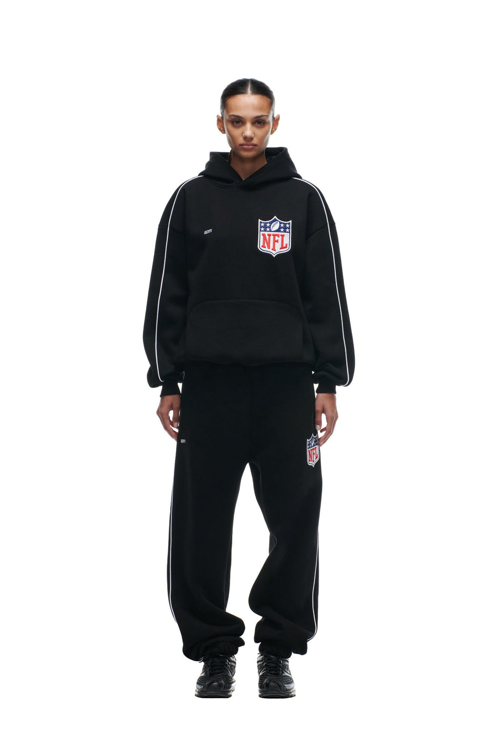 SHIELD LOGO HOODIE SCHWARZ
