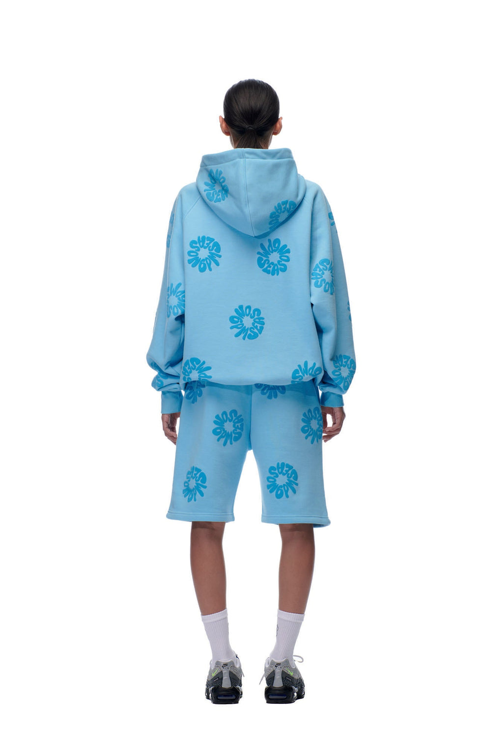 BLUMEN-HOODIE BABYBLAU