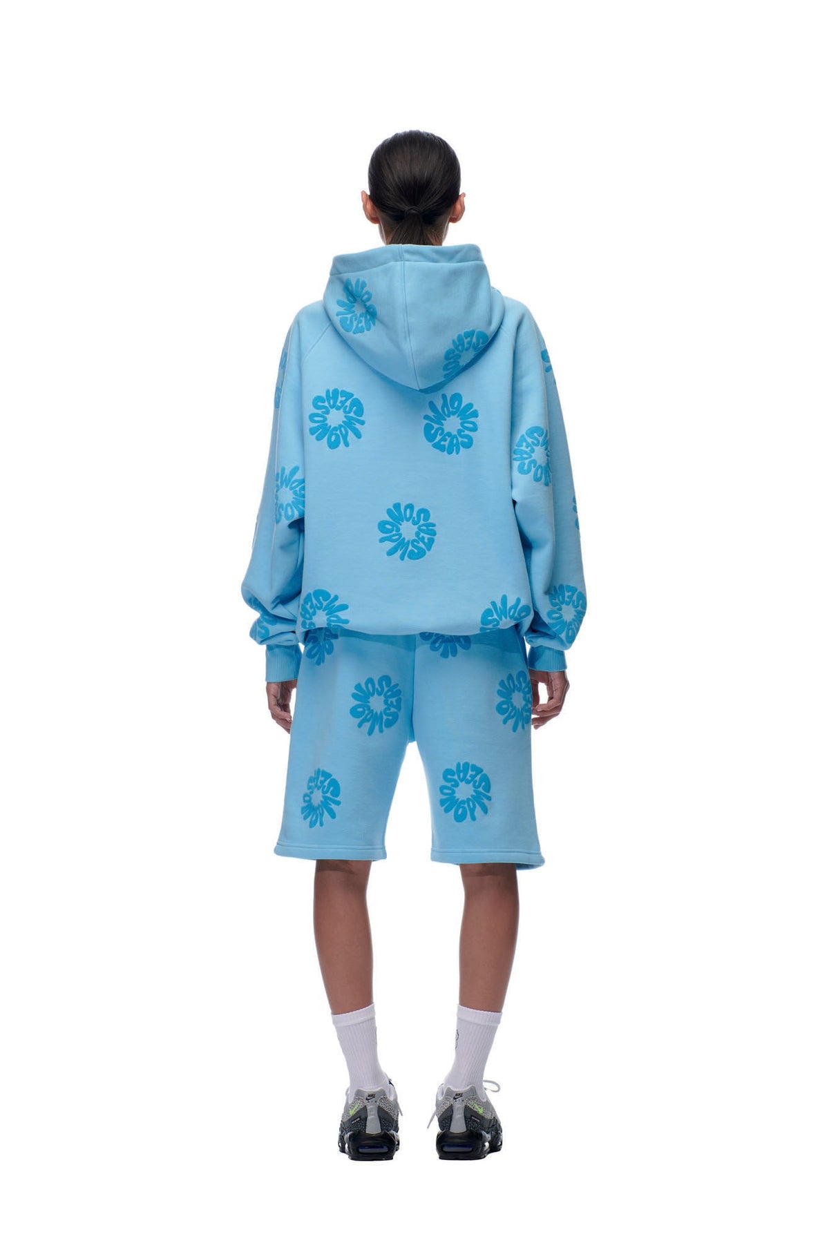 BLUMEN-HOODIE BABYBLAU