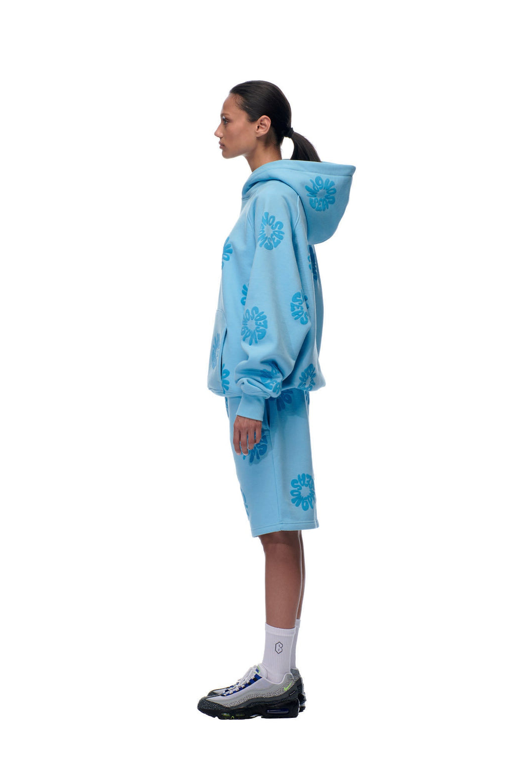 BLUMEN-HOODIE BABYBLAU