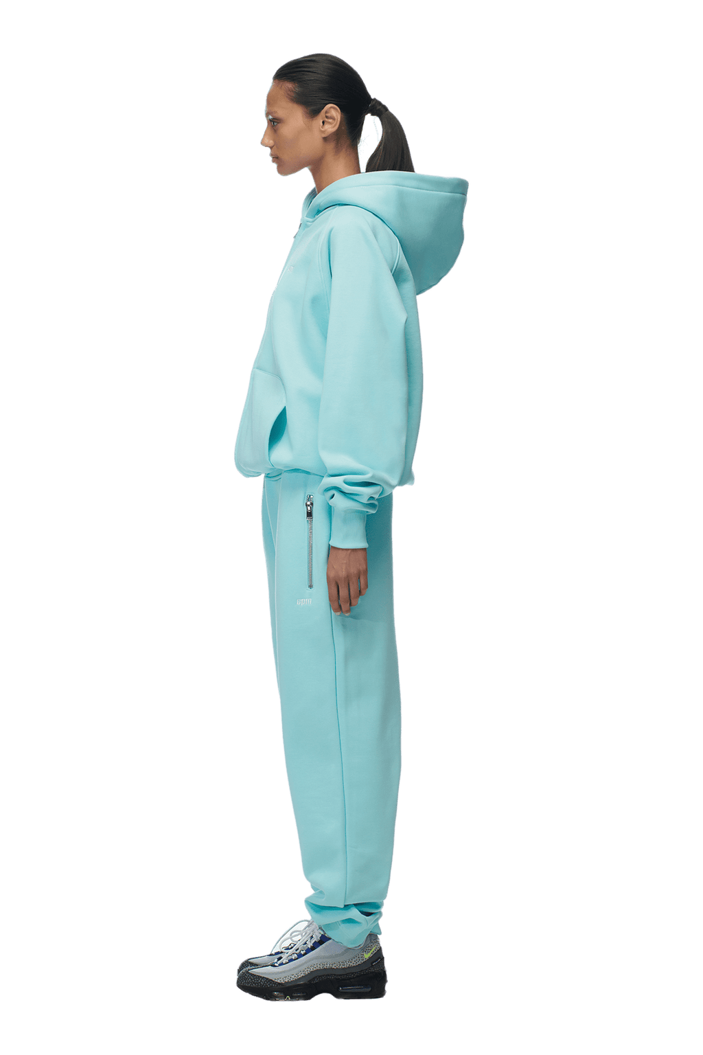 ZIP HOODIE TURQUOISE