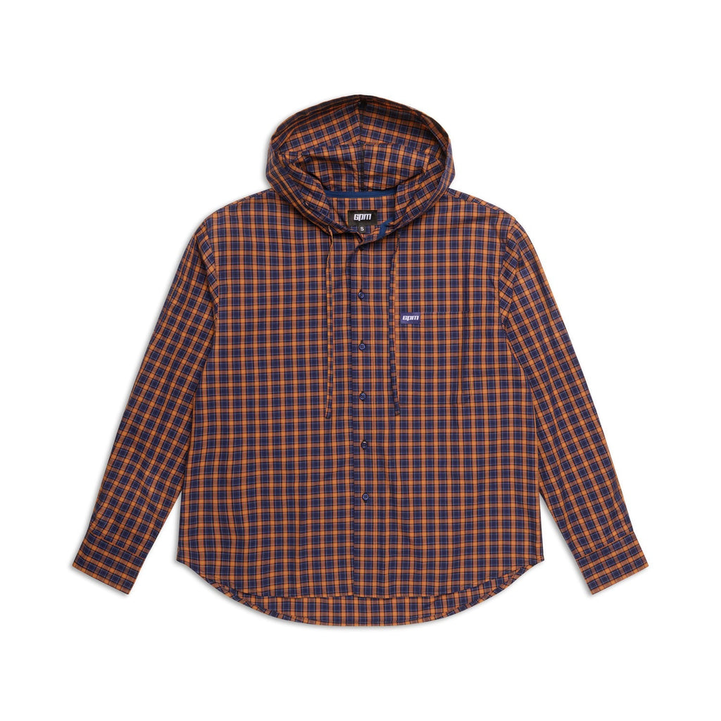 KAPUZENHEMD BLAU/ORANGE/SCHWARZ