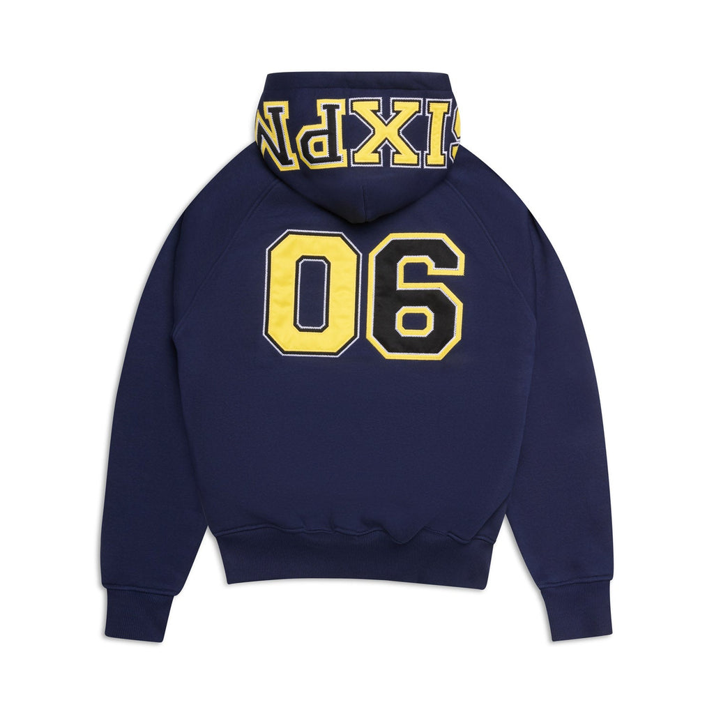 COLLEGE-LETTER-HOODIE MITTERNACHTSBLAU
