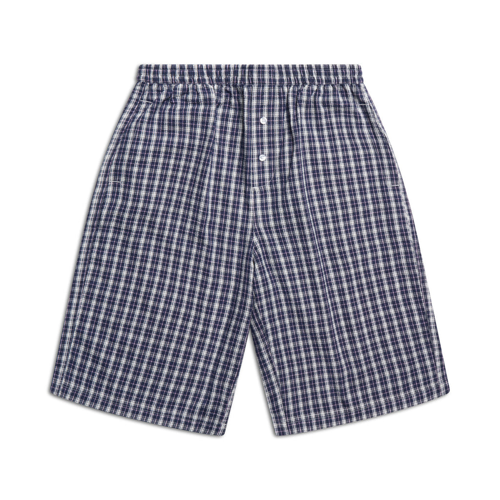 SEERSUCKER SHORTS NAUTICAL BLUE/WHITE
