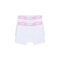 BOXER SHORTS WHITE/PINK (2-PACK)