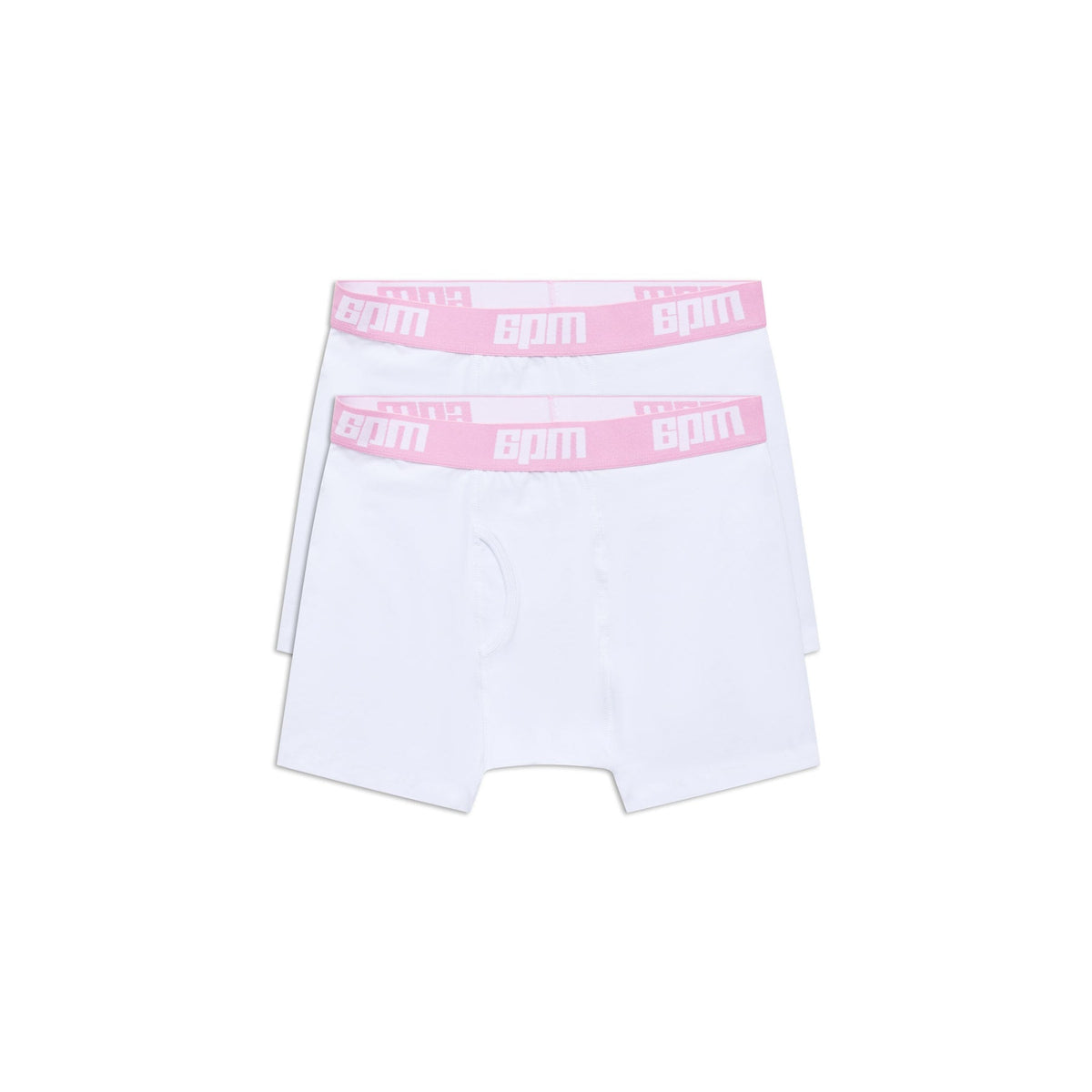 BOXER SHORTS WHITE/PINK (2-PACK)