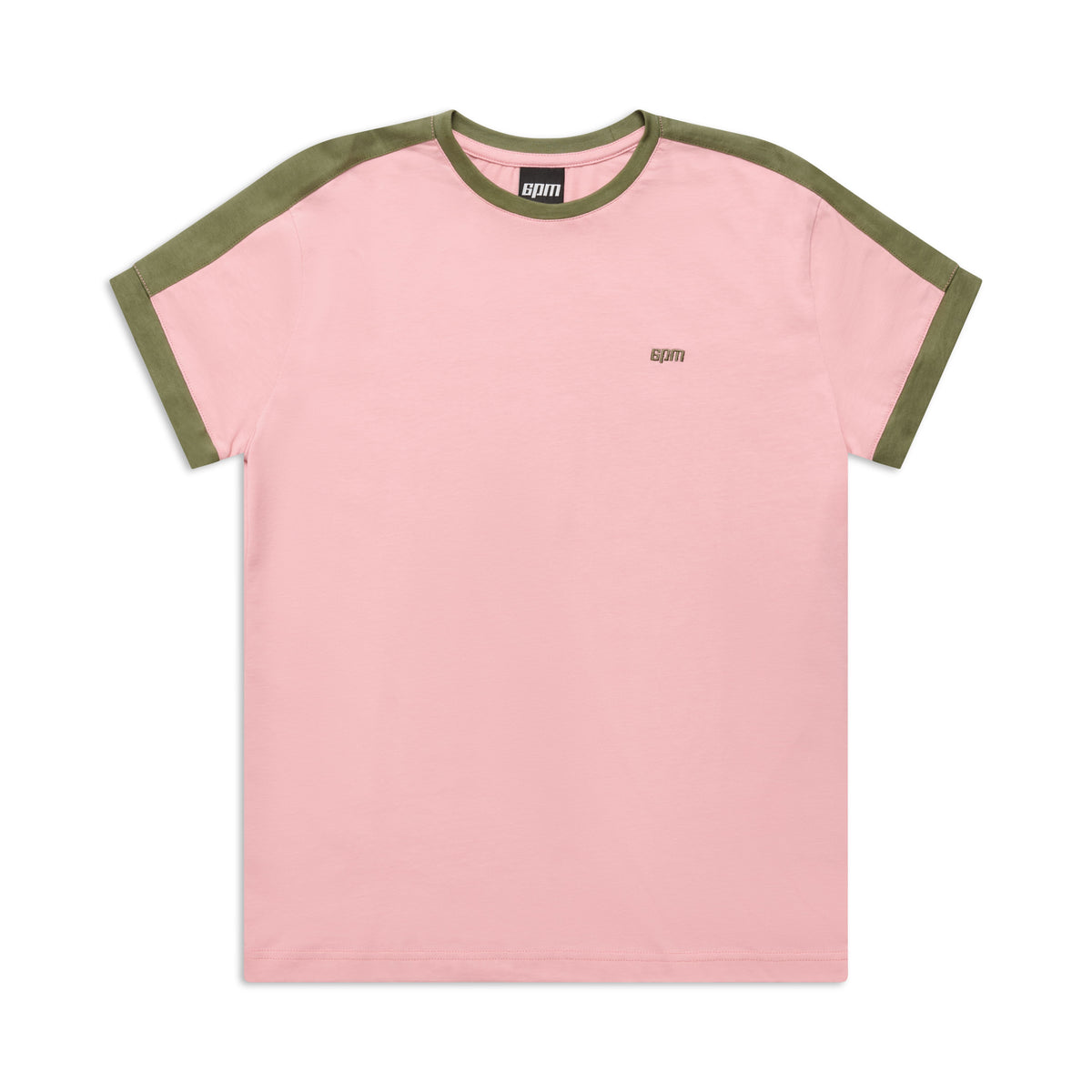 SLIM-FIT RINGER-T-SHIRT PINK
