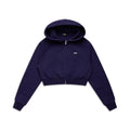 DAMEN-ZIP-HOODIE CROPPED ORBIT BLUE