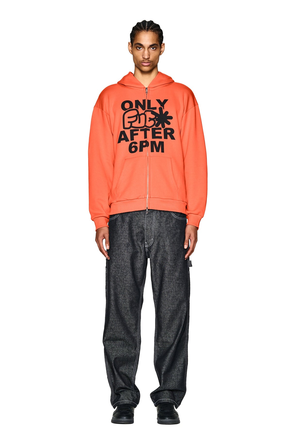 F&F ZIP-HOODIE ORANGE