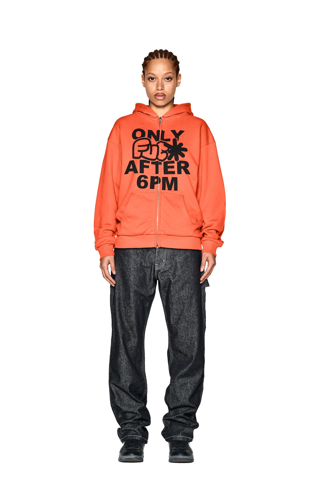 F&F ZIP-HOODIE ORANGE