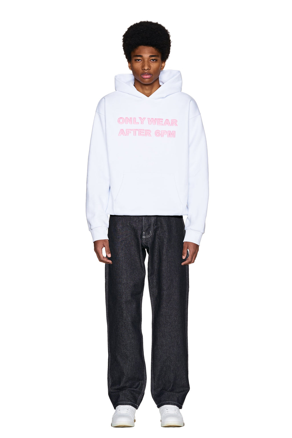 ONLY WEAR AFTER 6PM HOODIE 2.0 WHITE