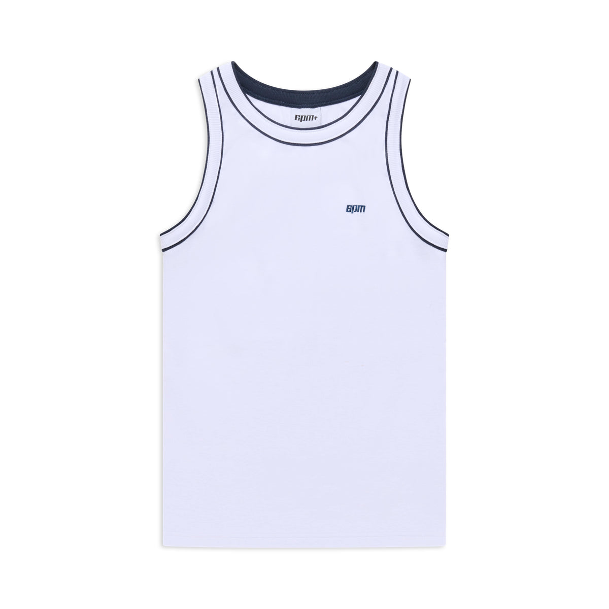 TANKTOP WEISS/NAVY